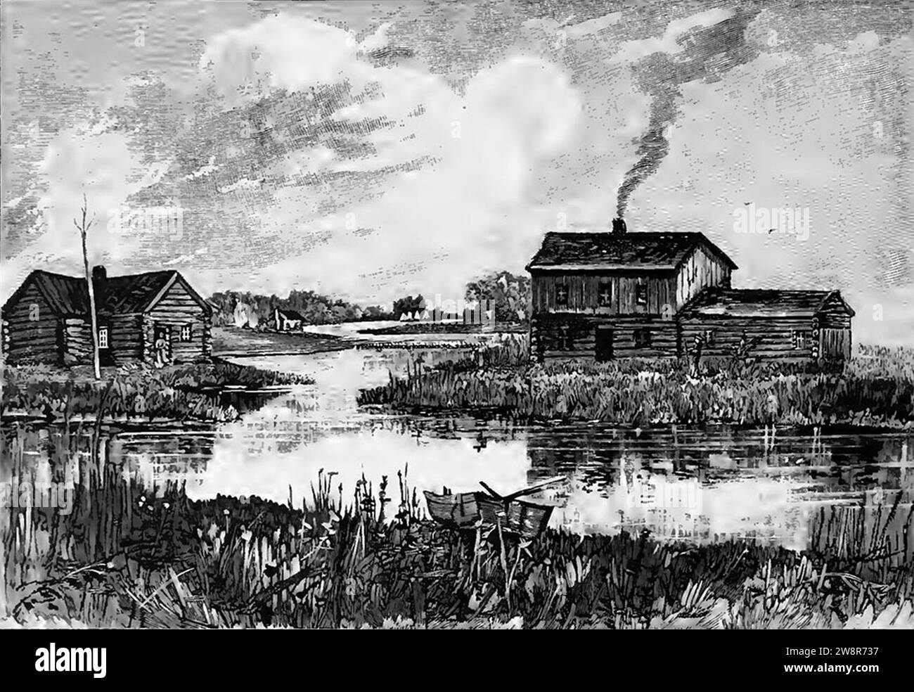 Wolf Point 1830 Andreas Stock Photo Alamy