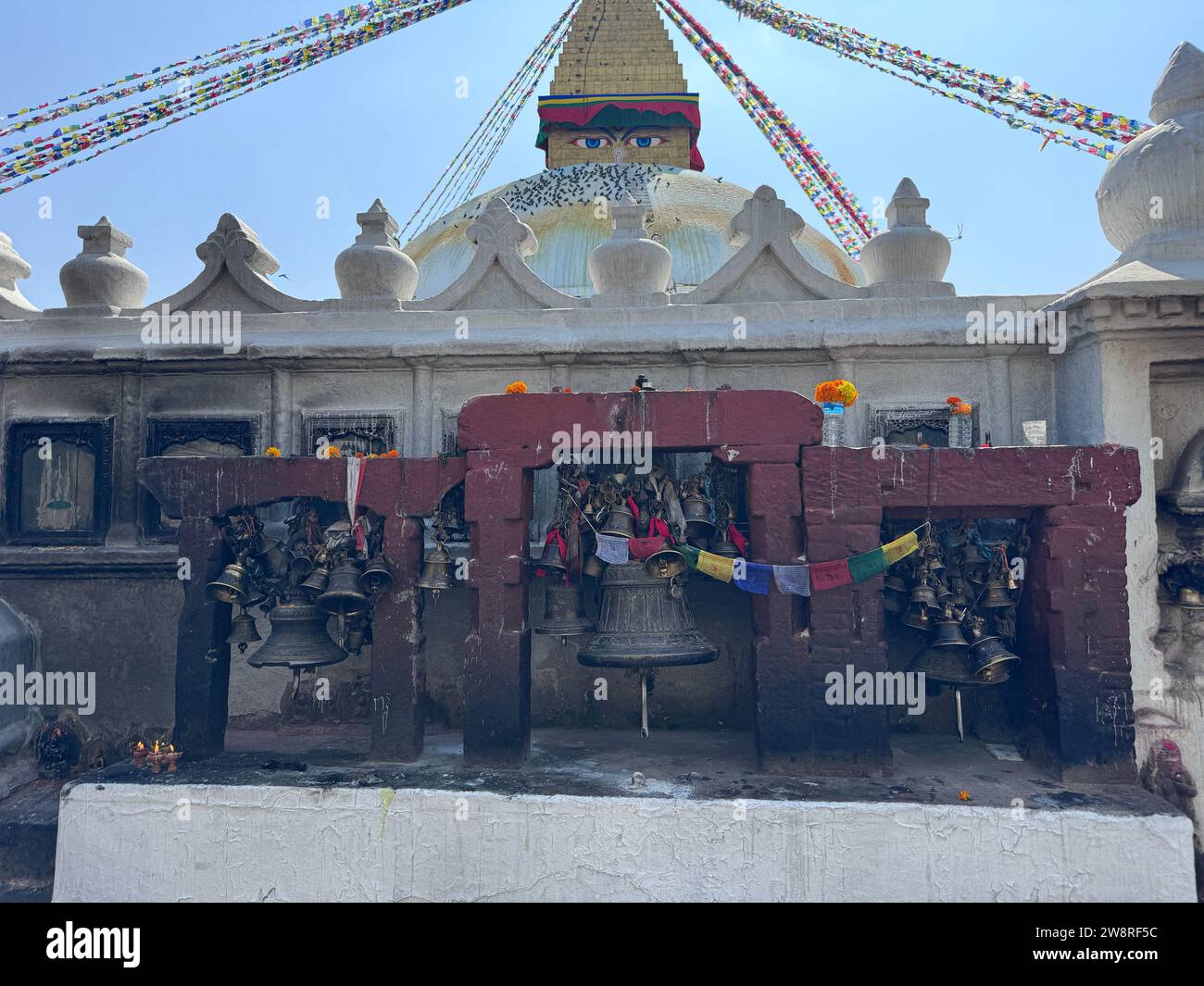 Bodhanath Stupa inKathmandu, Nepal Stock Photo