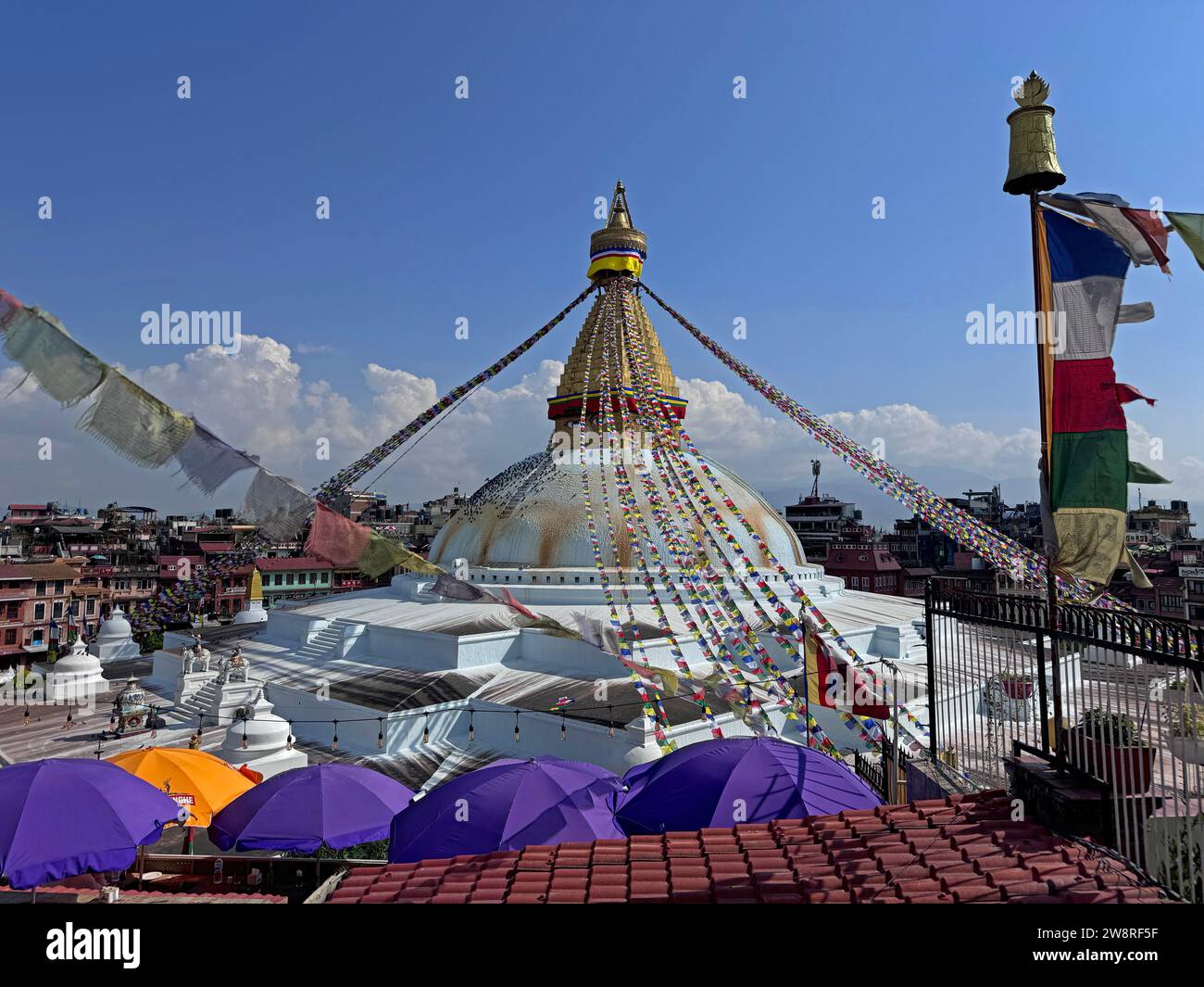 Bodhanath Stupa inKathmandu, Nepal Stock Photo