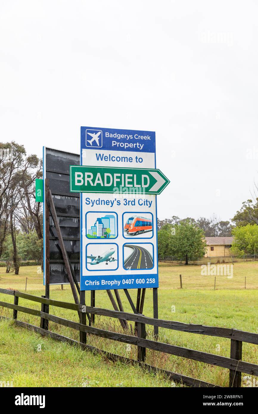Sydney Australia is developing a 3rd city in Badgerys creek area