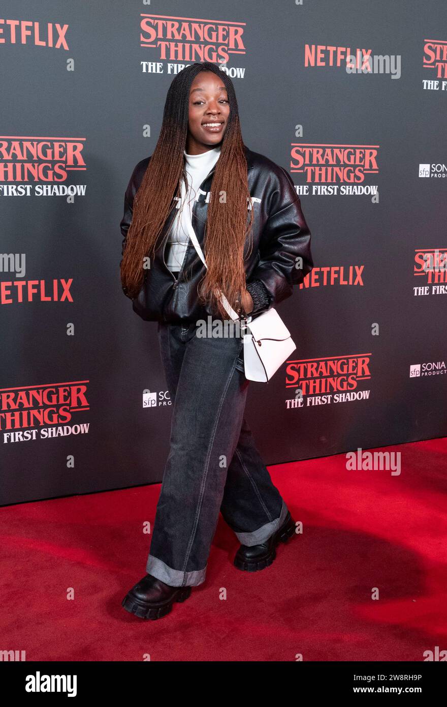 Corrina Brown attends the 'Stranger Things: The First Shadow' World Premiere at the Phoenix Theatre London  December 14, 2023 Stock Photo