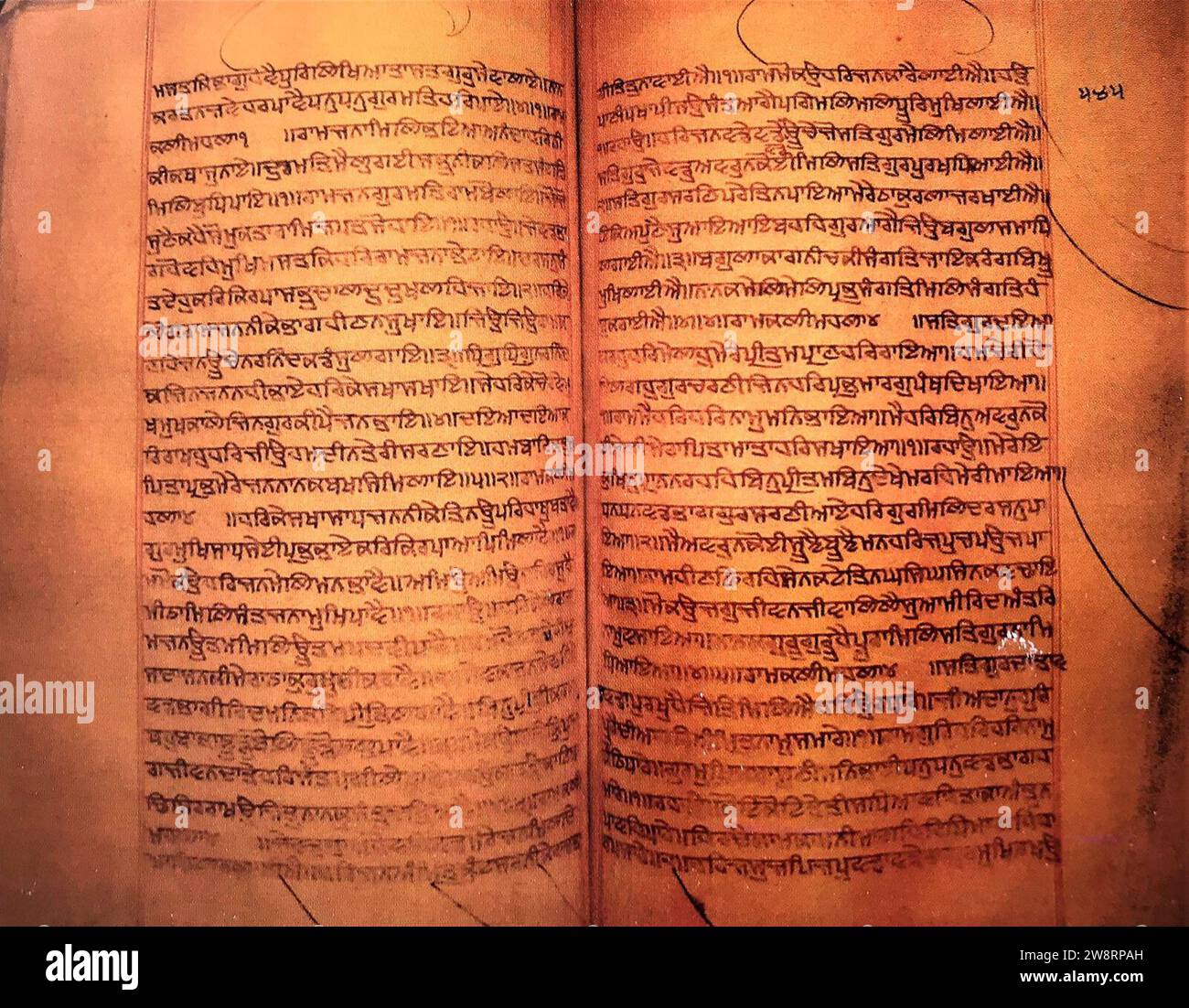 Wonderfully formed Gurmukhi letters with exaggerated vowel sounds from ...