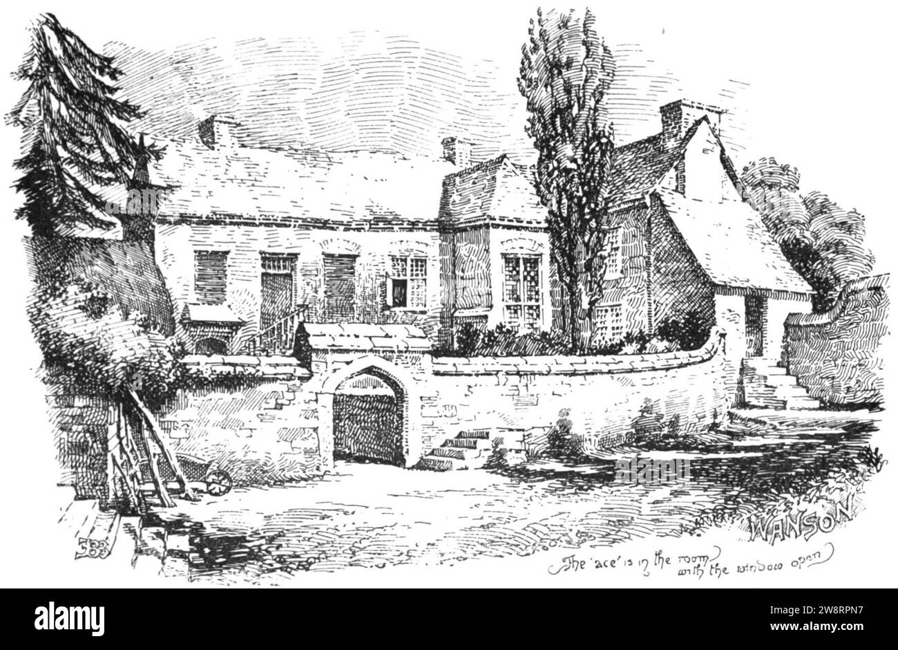 Historic english manor Cut Out Stock Images & Pictures - Alamy