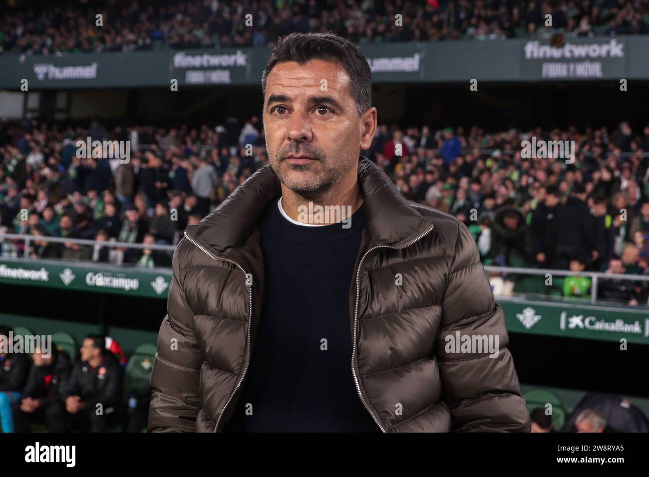 Seville, Spain. 21st Dec, 2023. SEVILLE, SPAIN - DECEMBER 21: Miguel Angel Sanchez ''Michel'', head coach of Girona FC, during the La Liga EA Sports match between Real Betis and Girona FC at Bento Villamarin on December 21, 2023 in Seville, Spain. (Credit Image: © Jose Luis Contreras/DAX via ZUMA Press Wire) EDITORIAL USAGE ONLY! Not for Commercial USAGE! Stock Photo