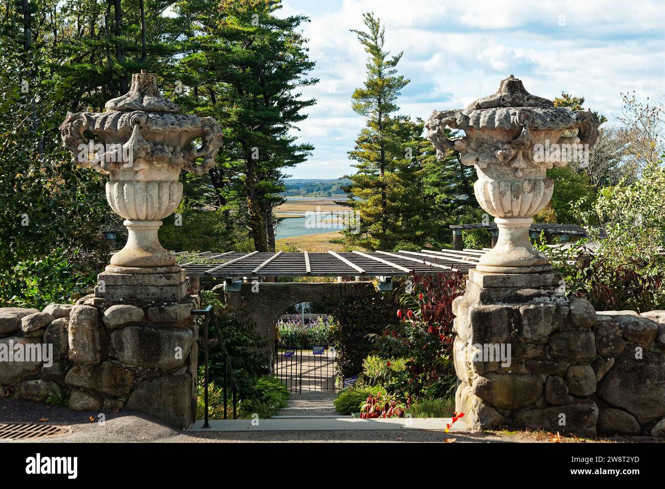 The Crane Estate Ipswich, Massachusetts. The entrance below to the