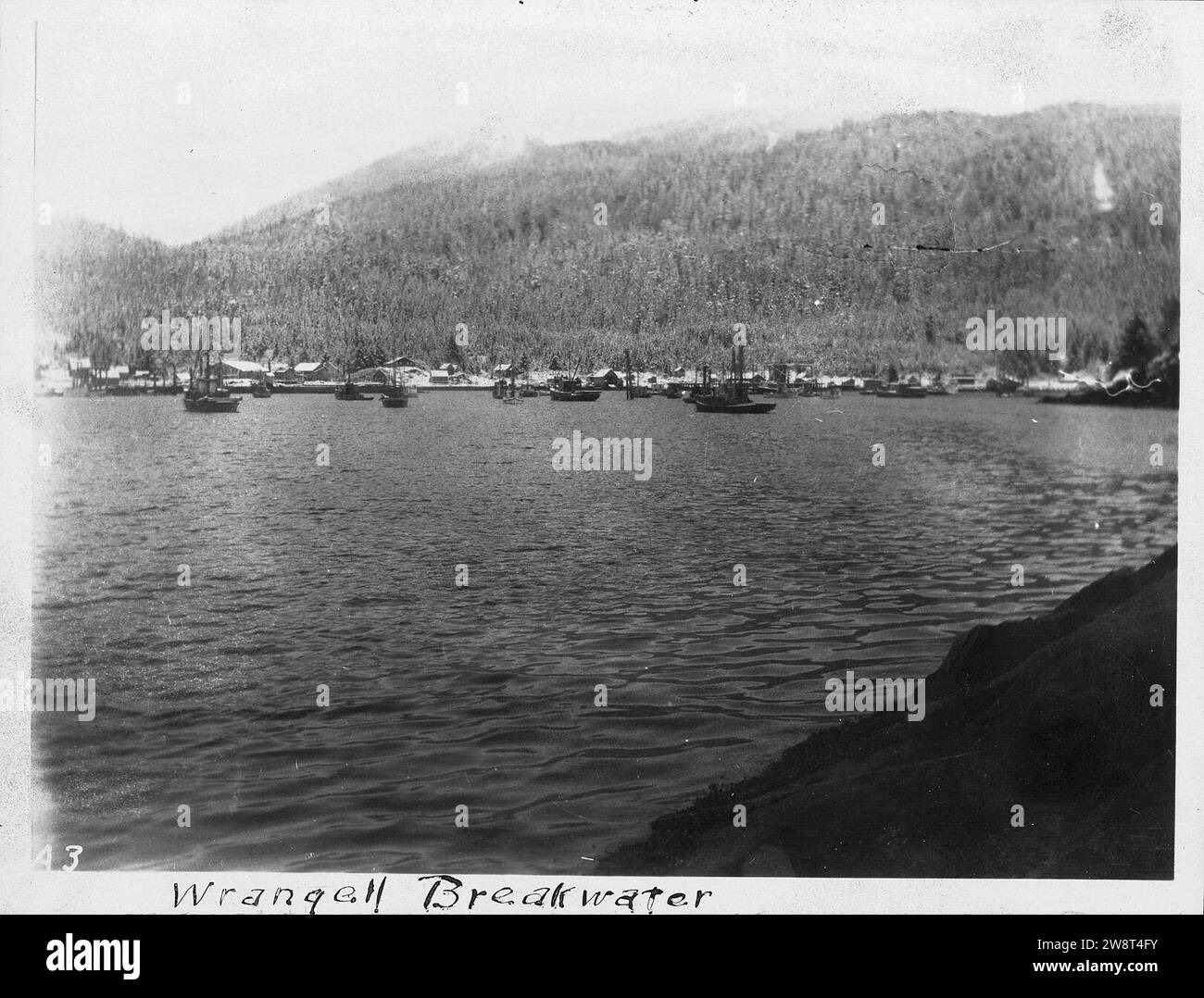 Wrangell, Alaska. View of Wrangell Harbor, showing small boat basin. 12