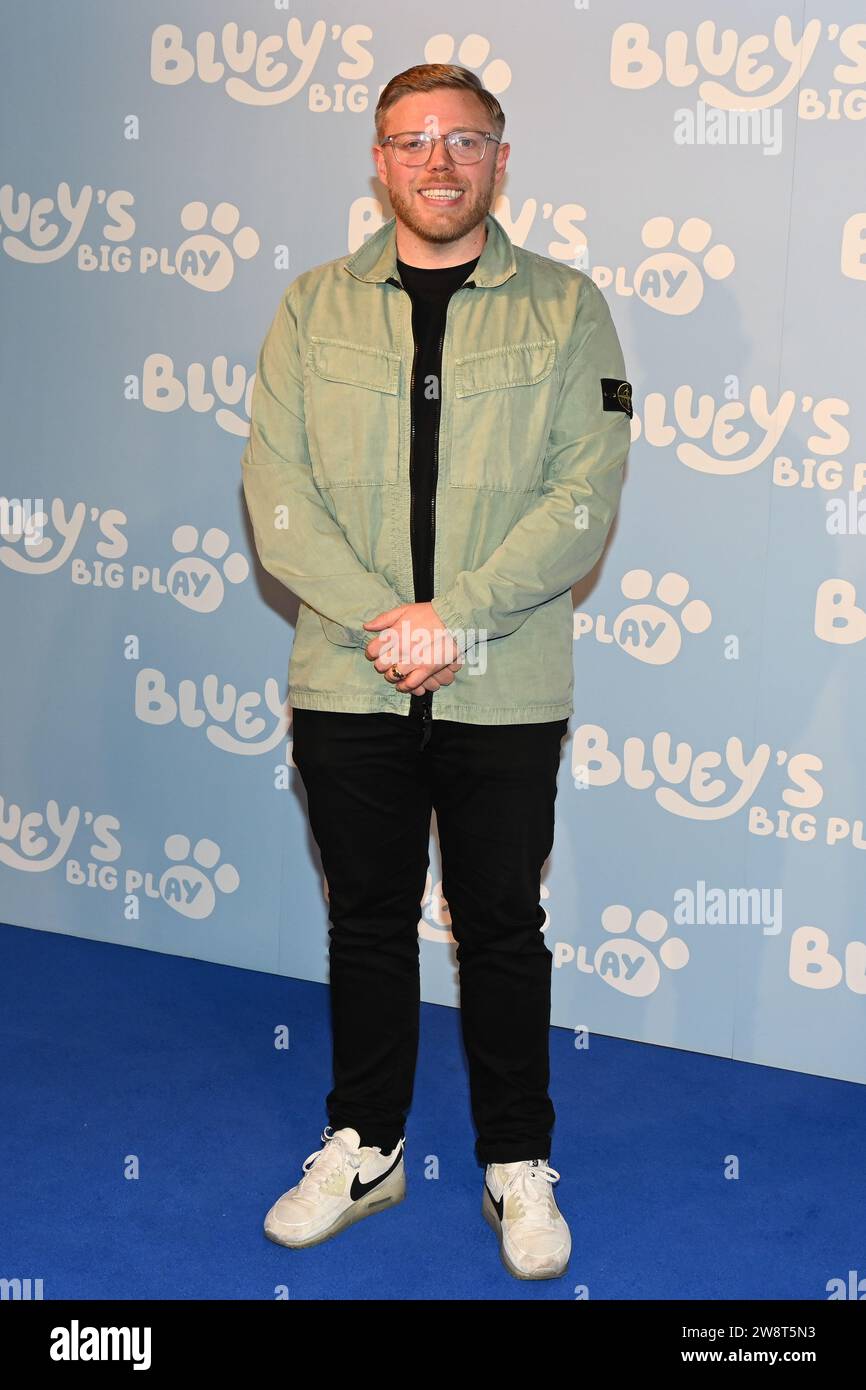 London, UK. 21st Dec, 2023. Rob Beckett attends Gala Performance Bluey's Big Play at Southbank Centre's Royal Festival Hall, London, UK. Credit: See Li/Picture Capital/Alamy Live News Stock Photo