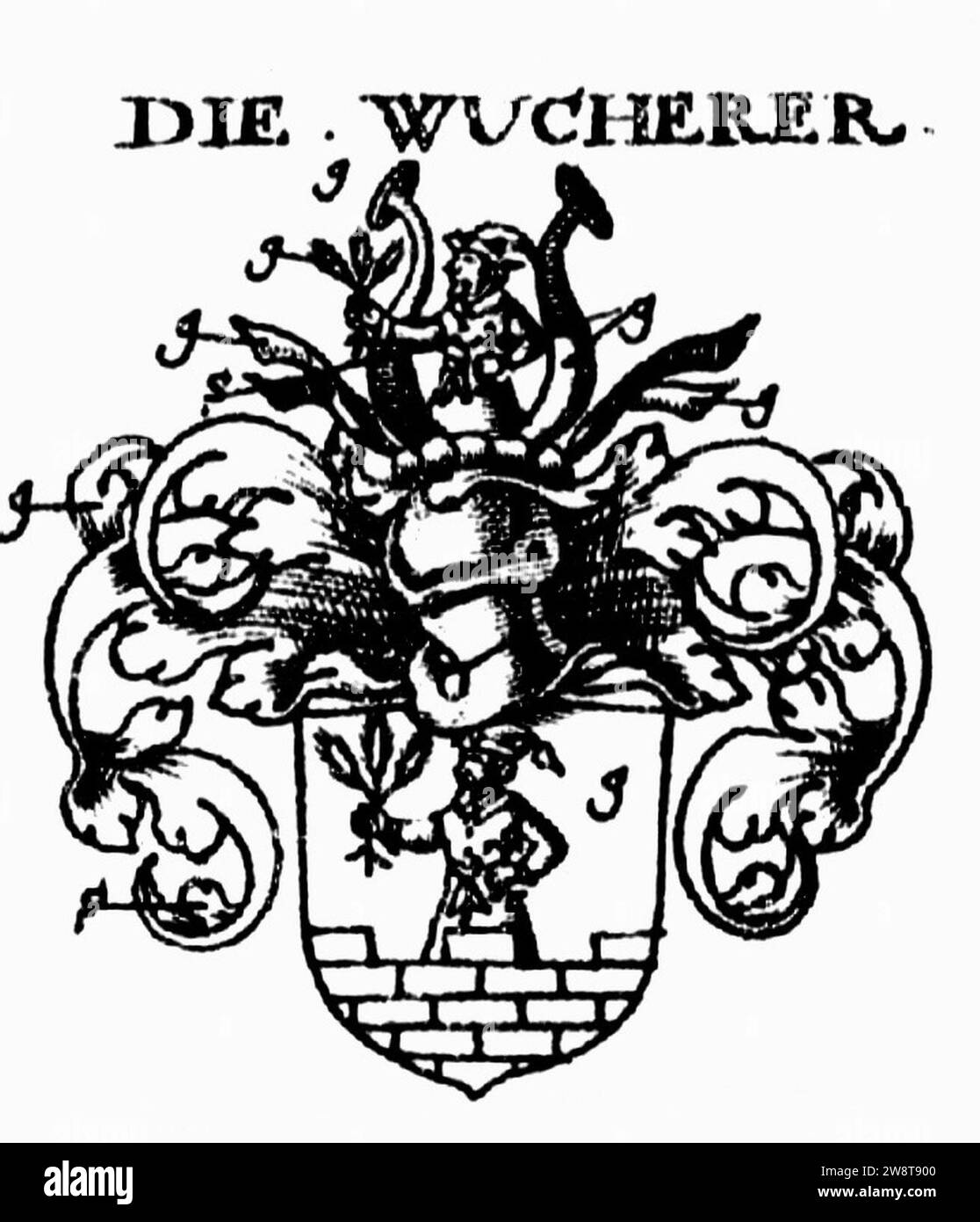 Wucherer-Wappen Sbm Nordl. Stock Photo