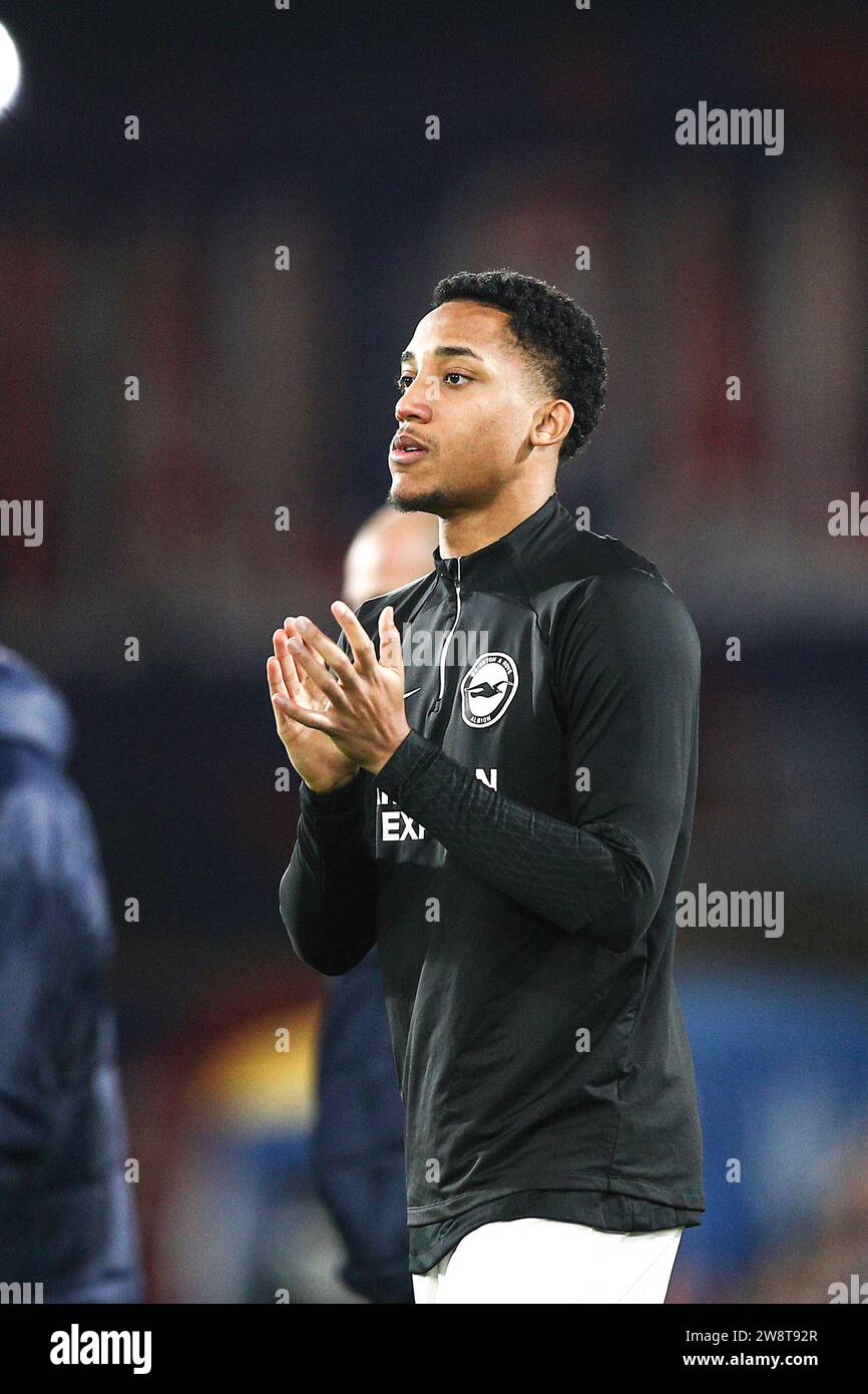 Joao Pedro of Brighton & Hove Albion during the Premier League match between Crystal Palace and Brighton and Hove Albion at Selhurst Park, London on Thursday 21st December 2023. (Photo: Tom West | MI News) Credit: MI News & Sport /Alamy Live News Stock Photo