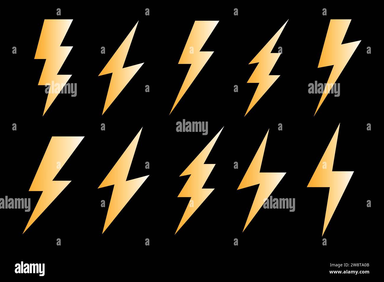 Electricity icon, lightning strike, energy, electricity icon. Stock Vector