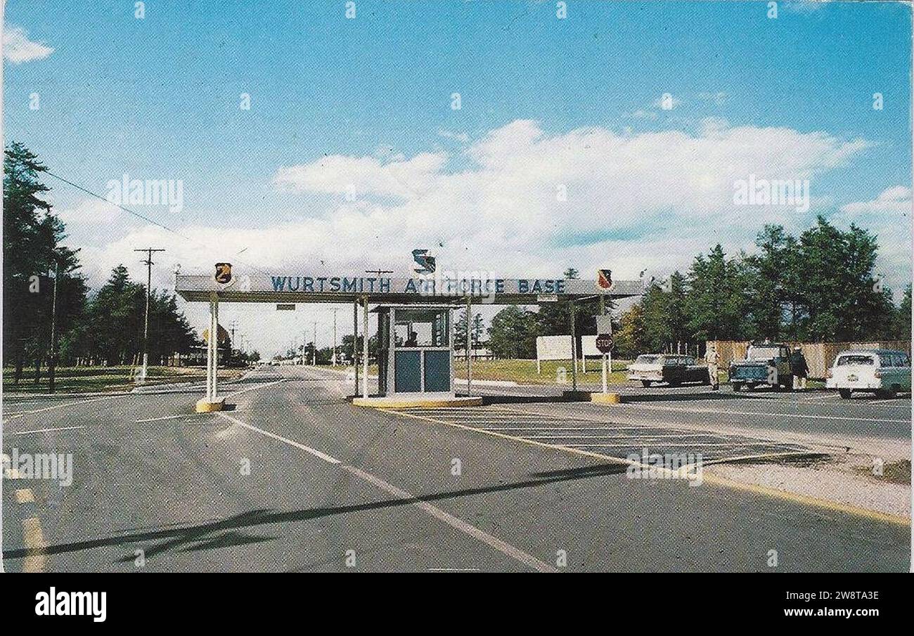 Wurtsmith Air Force Base Main Gate Stock Photo Alamy
