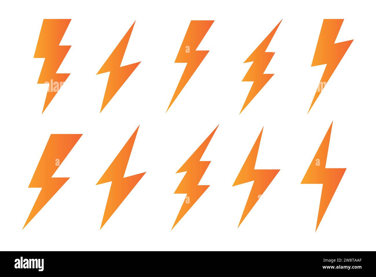 Electricity icon, lightning strike, energy, electricity icon. Stock Vector