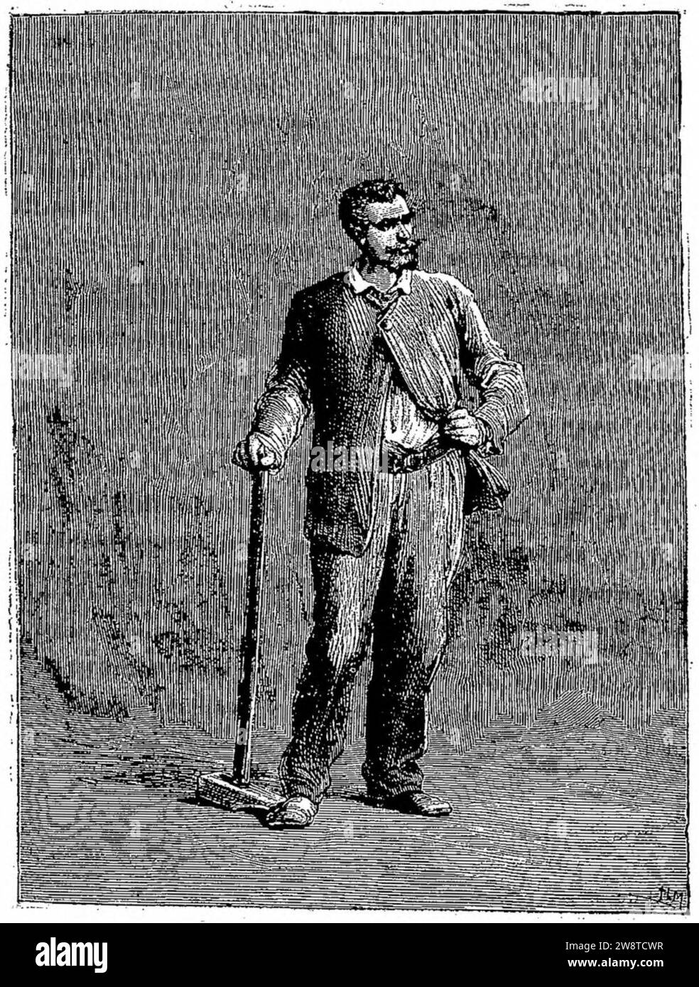 Xavier de Montepin - La Porteuse de pain, 1903 1905 (page 26 crop). Stock Photo