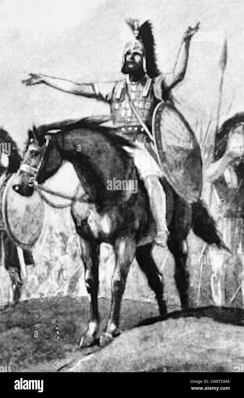 Xenophon and the ten thousand hail the sea (detail of Xenophon Stock ...