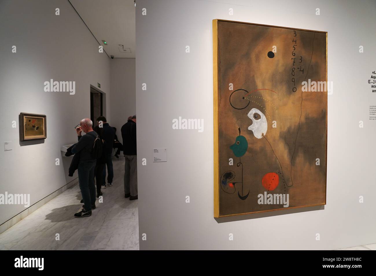 Joan Miro, Painting - Pablo Picasso Museum in Barcelona, Spain Stock Photo