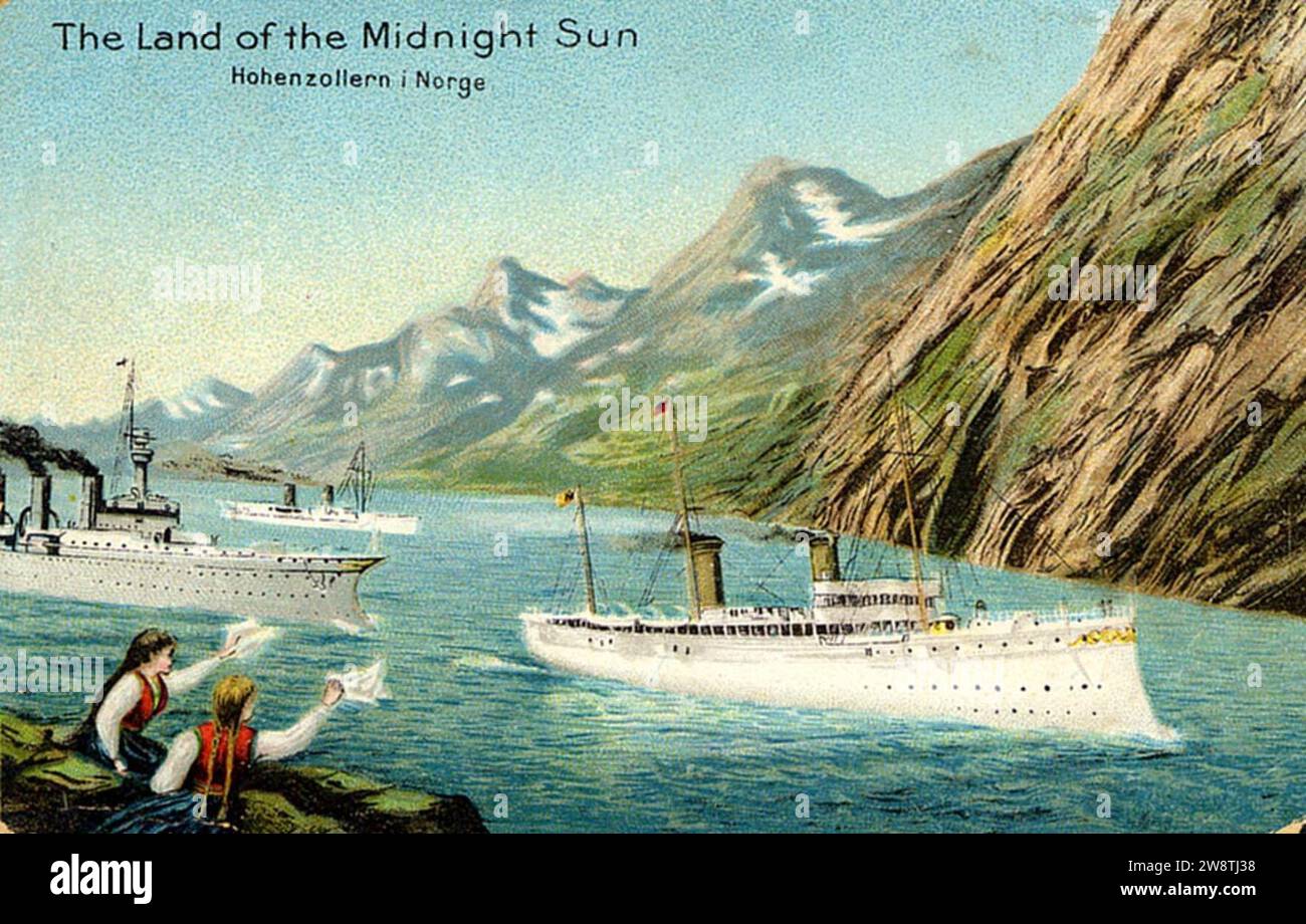 Yacht Hohenzollern 1906 Stock Photo Alamy