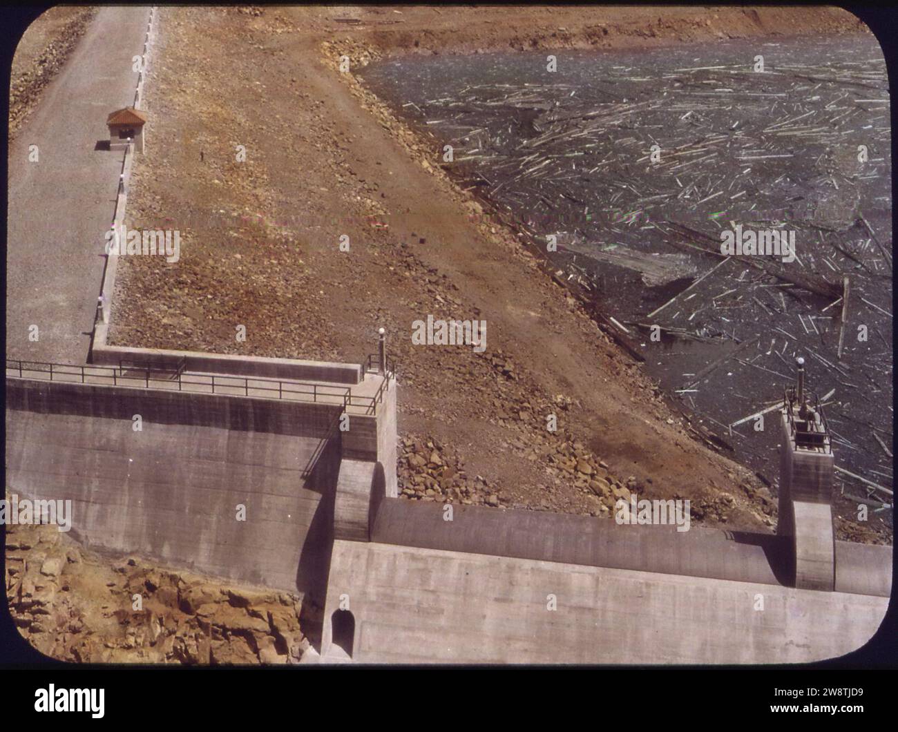 YakimaTieton Project Tieton Dam Looking East from rock cliff above