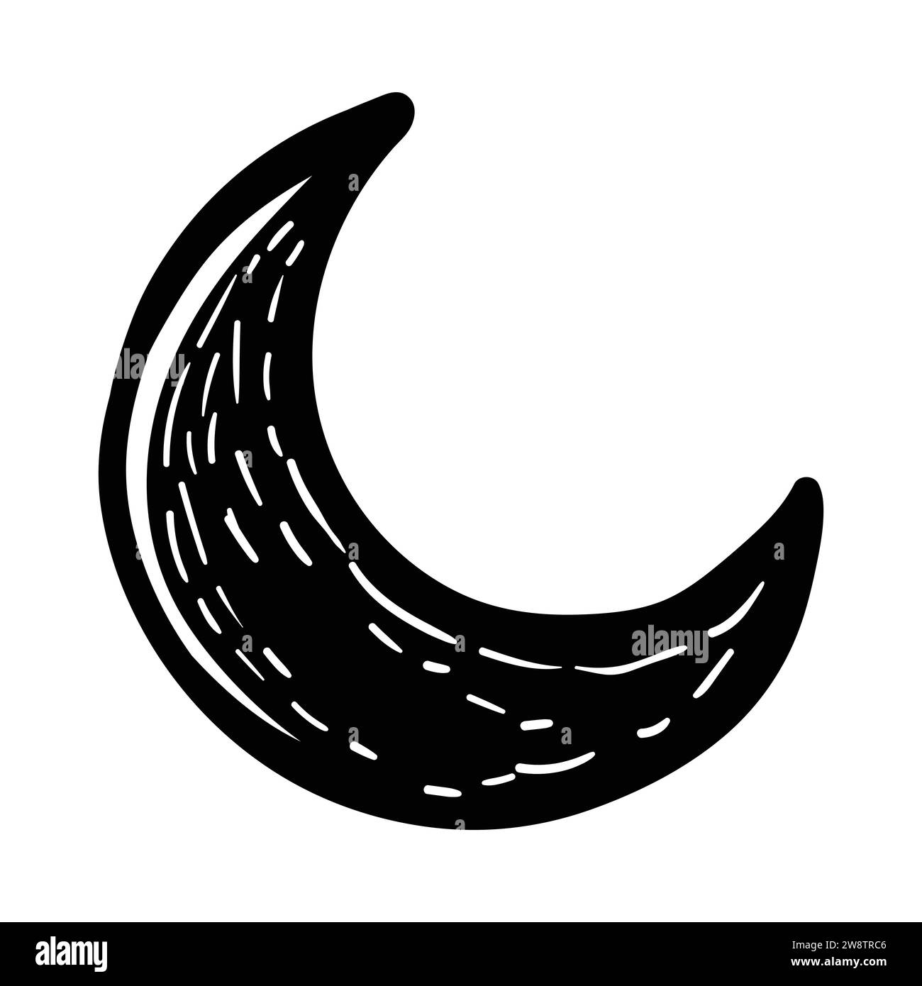 Moon icon Black and White Stock Photos & Images - Alamy