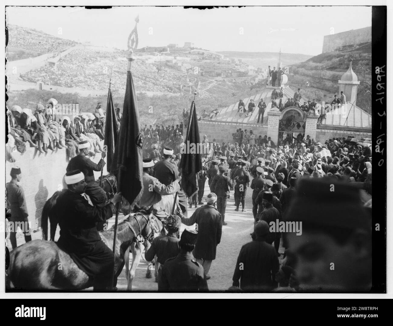 Yorkshire Band with the Nebi Musa procession, April 2nd, 1920 Stock ...
