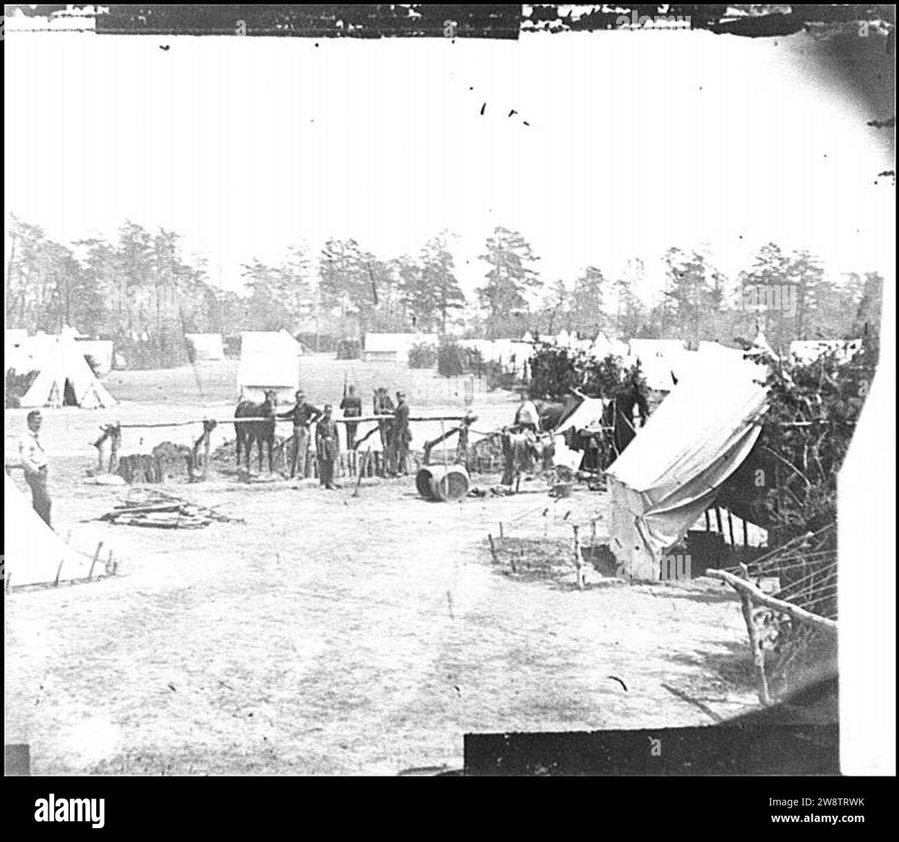 Yorktown va vicinity headquarters of gen george b mcclellan camp