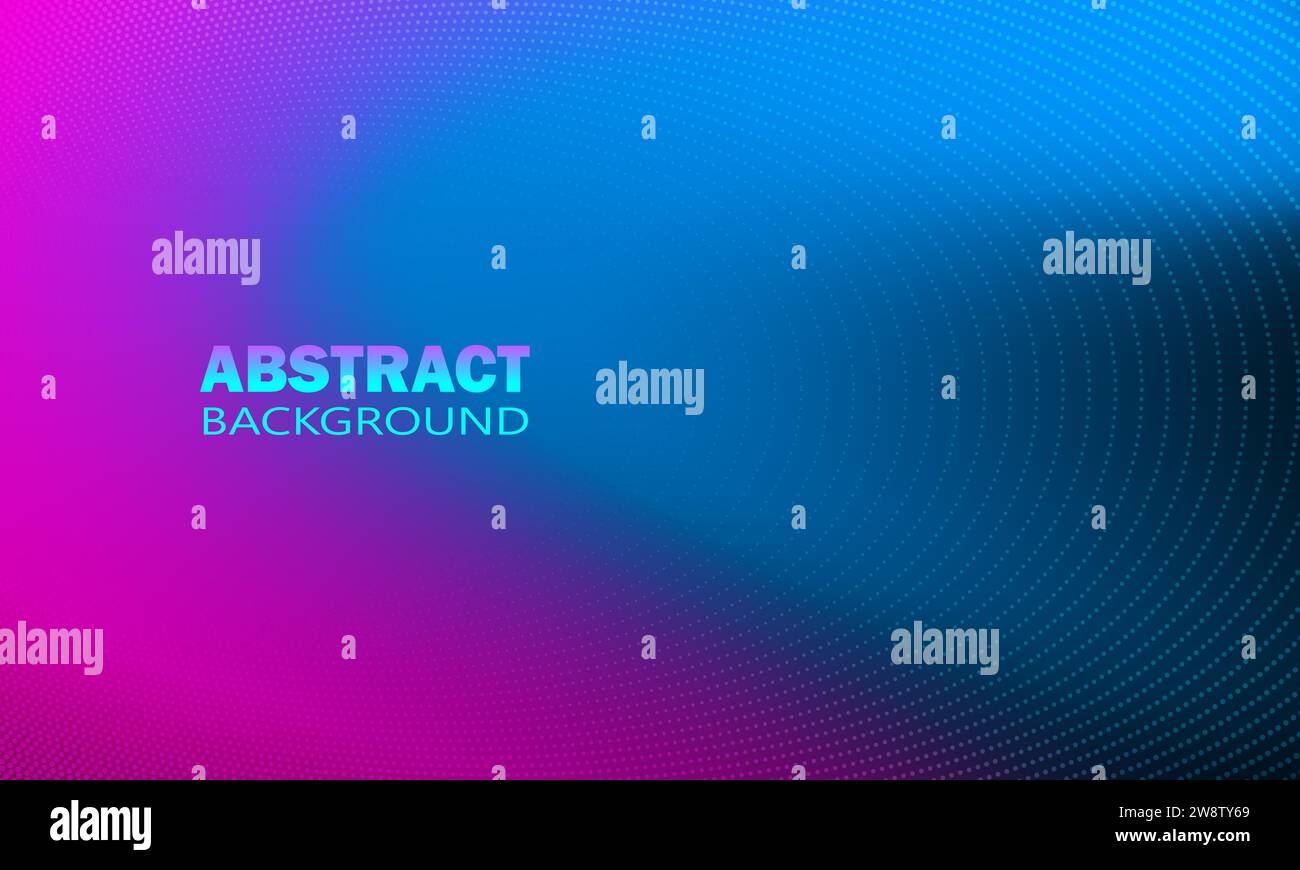 Abstract background with blue and purple wavy lines. Vector ...