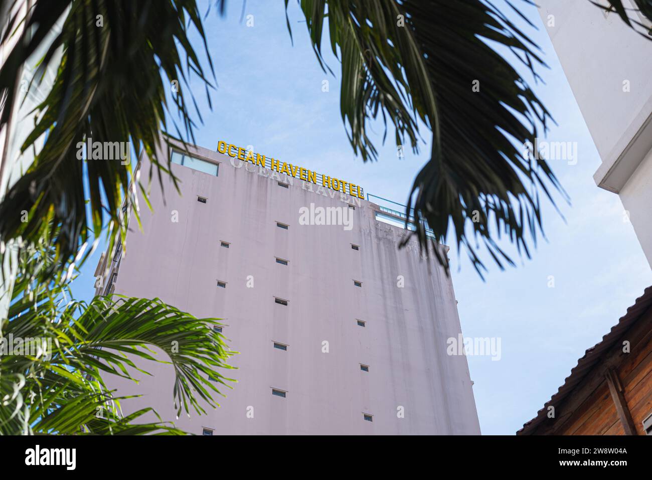 Da Nang, Vietnam - October 4, 2023: Ocean Haven Hotel. Stock Photo
