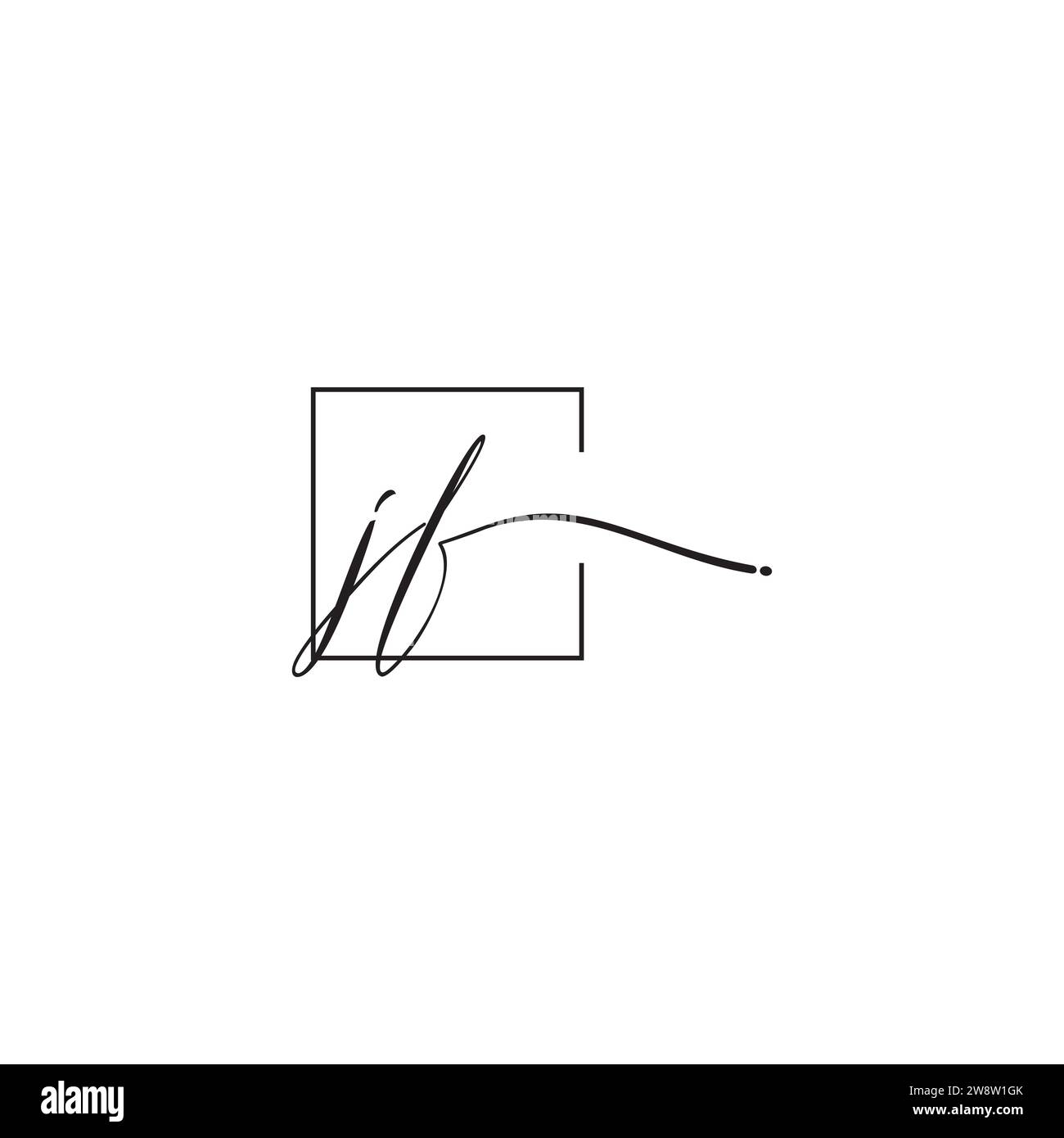 JF siganture logo concept in high quality professional design that will