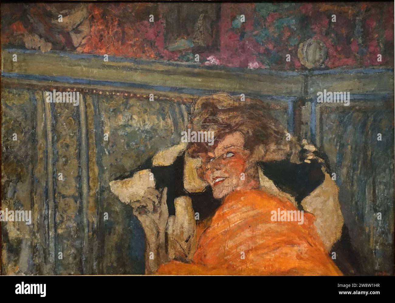 Yvonne Printemps and Sacha Guitry, by Edouard Vuillard, c. 1917, oil on paper on canvas Stock Photo