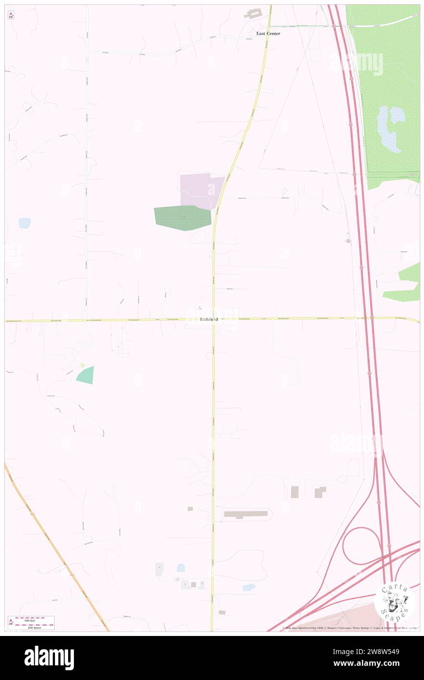 Richfield on a map hi-res stock photography and images - Alamy