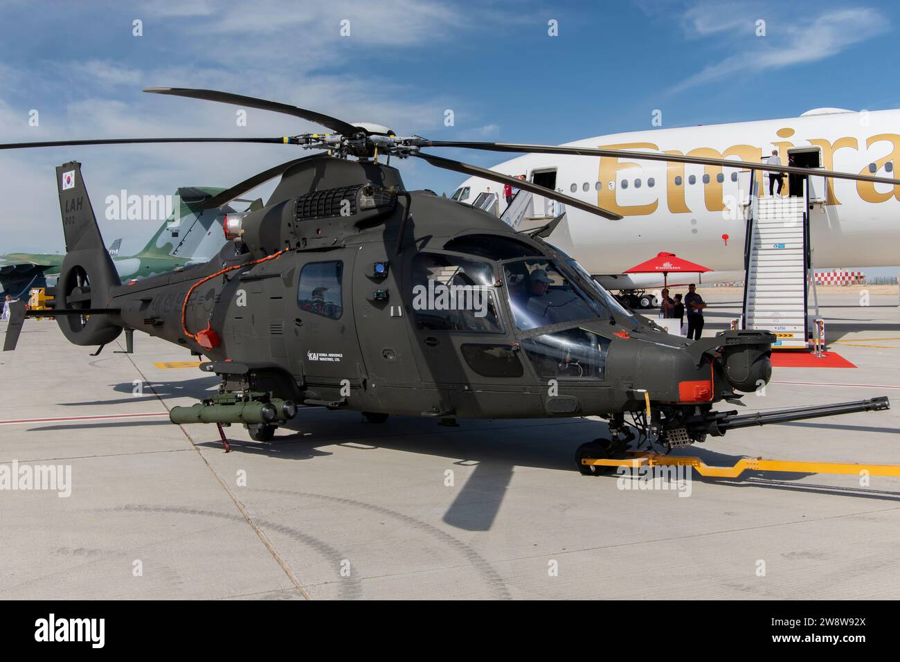 KAI LAH Helicopter at Dubai Air Show 2023 in Dubai, UAE Stock Photo
