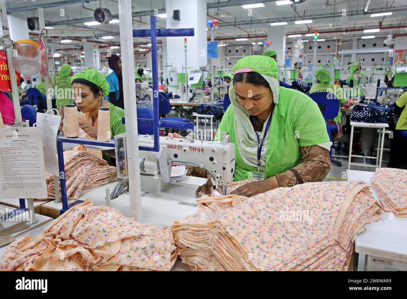 Dhaka, Bangladesh on December 21, 2023. Ready-made garments worker ...