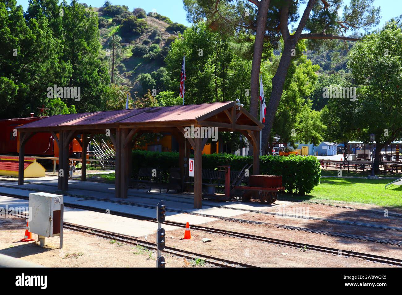 Los Angeles, California Los Angeles Live Steamers Railroad Museum, railroad history and scale