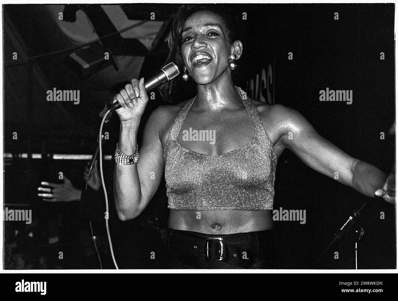 SISTER SLEDGE, CARDIFF, 1993 Singer Kathy Sledge from disco Icons
