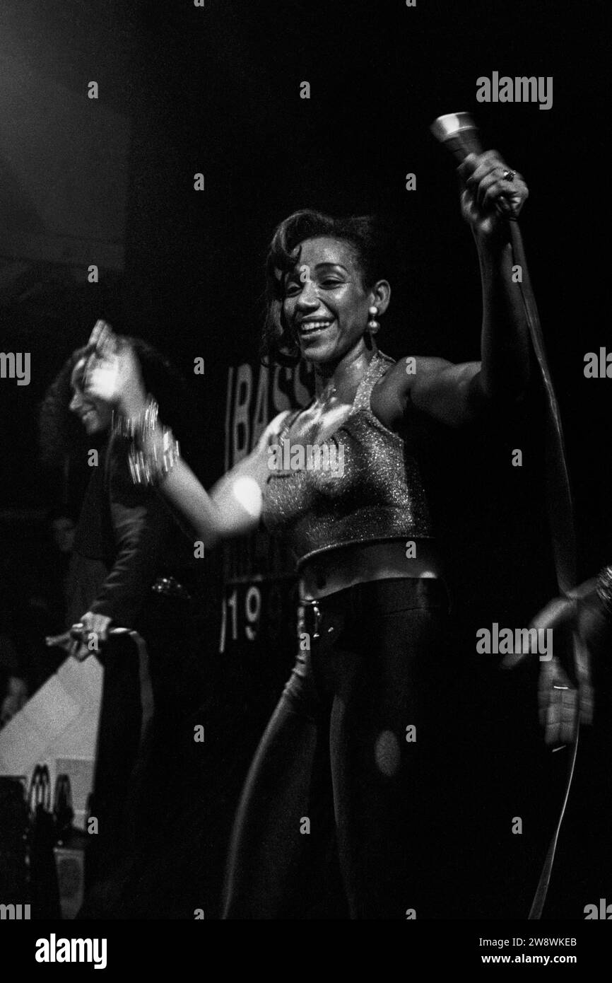 SISTER SLEDGE, CARDIFF, 1993 Singer Kathy Sledge from disco Icons(00)
