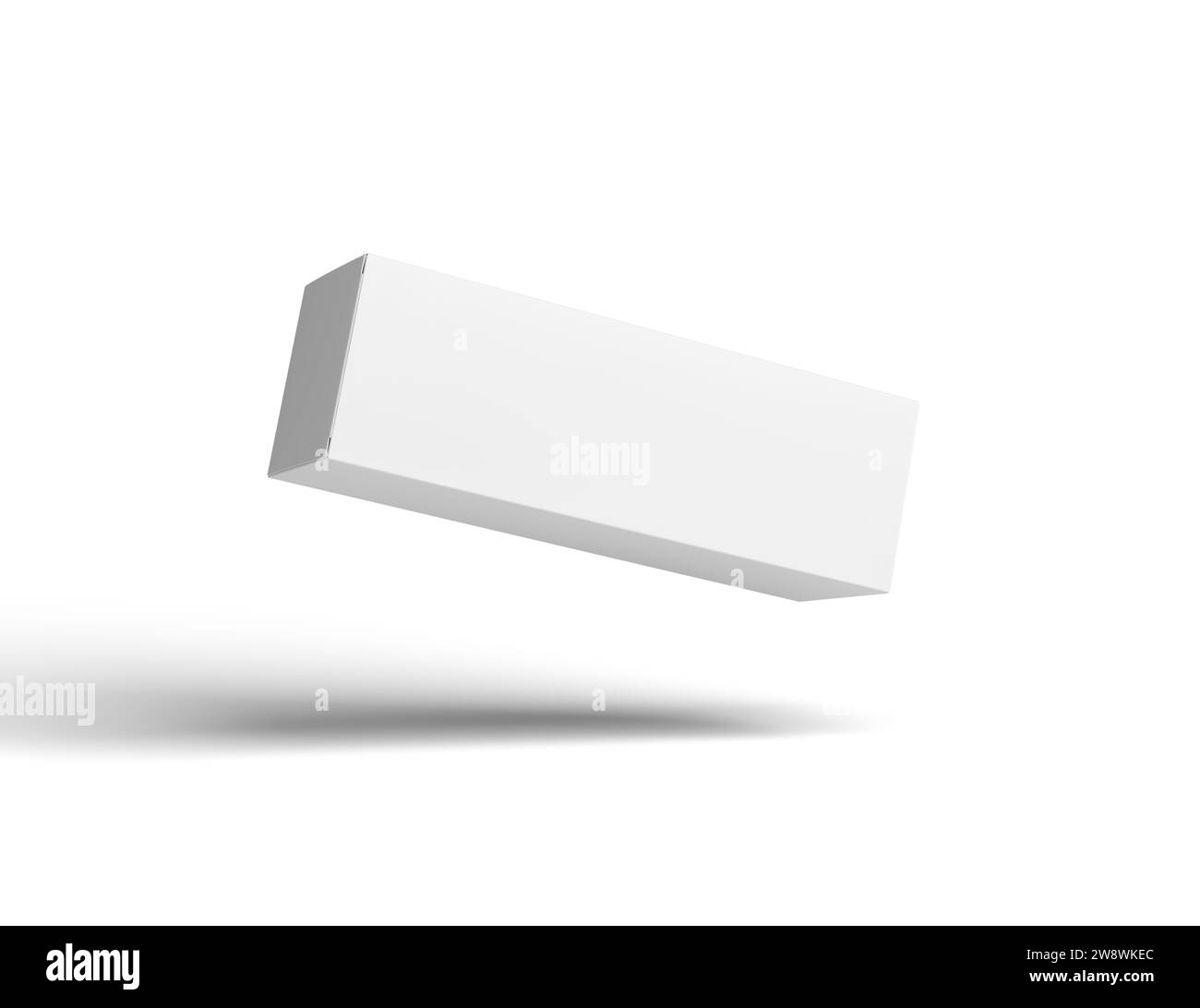 Packaging Box Mockup Isolated on Background. 3D Rendering Stock Photo