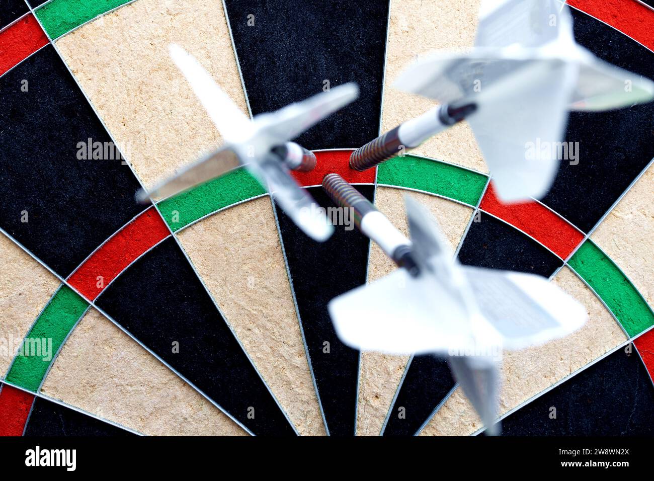 Triple hit point in darts Stock Photo Alamy