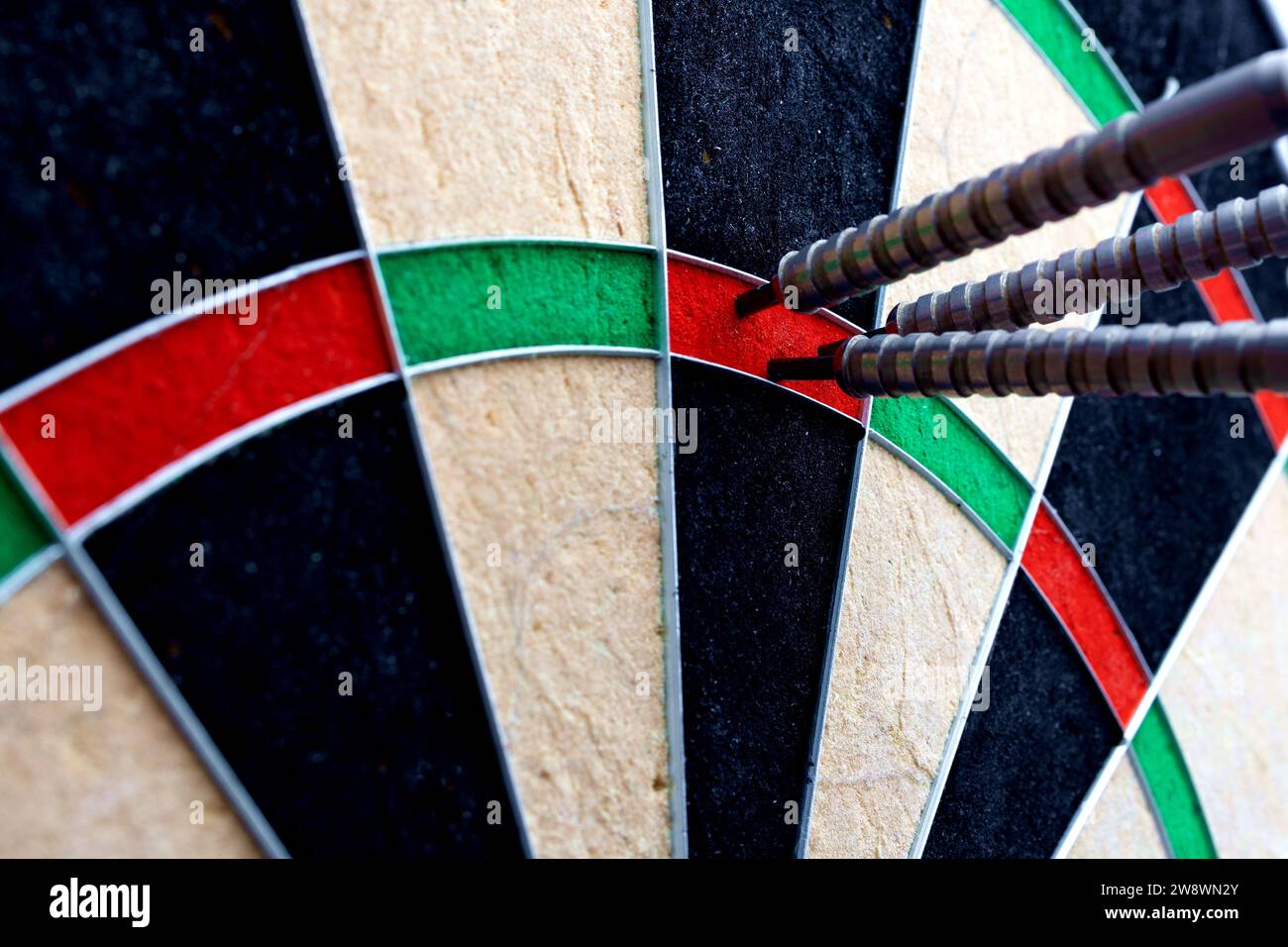 Triple hit point in darts Stock Photo Alamy