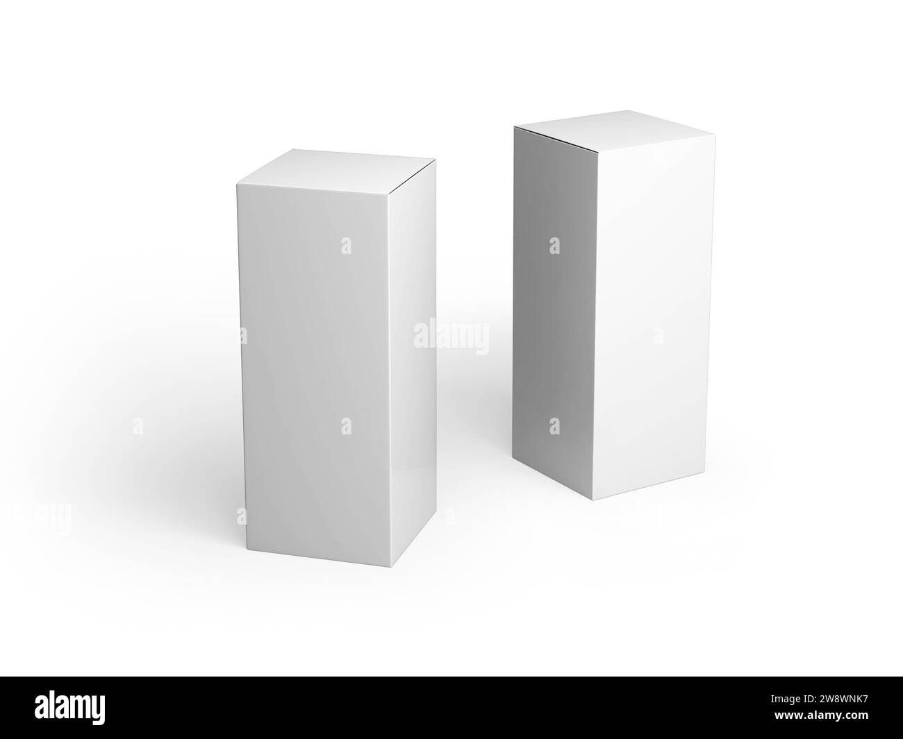Packaging Box Mockup Isolated on Background. 3D Rendering Stock Photo ...