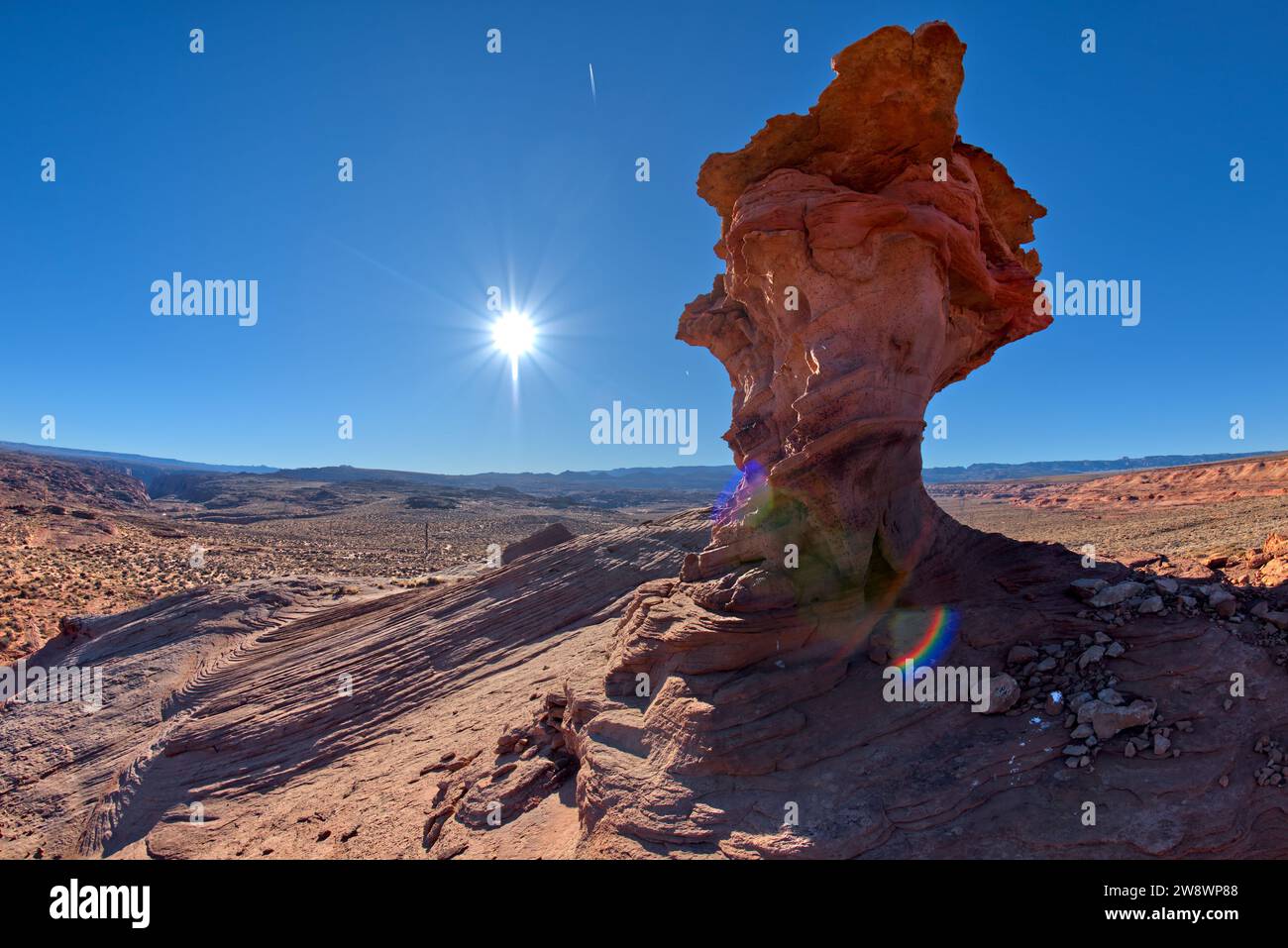 Sandstone hoodoo at Ferry Swale near Page AZ Stock Photo Alamy