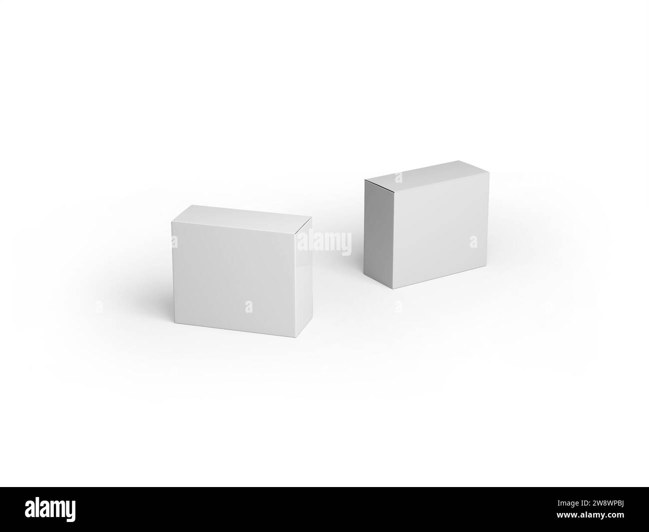 Packaging Box Mockup Isolated on Background. 3D Rendering Stock Photo ...