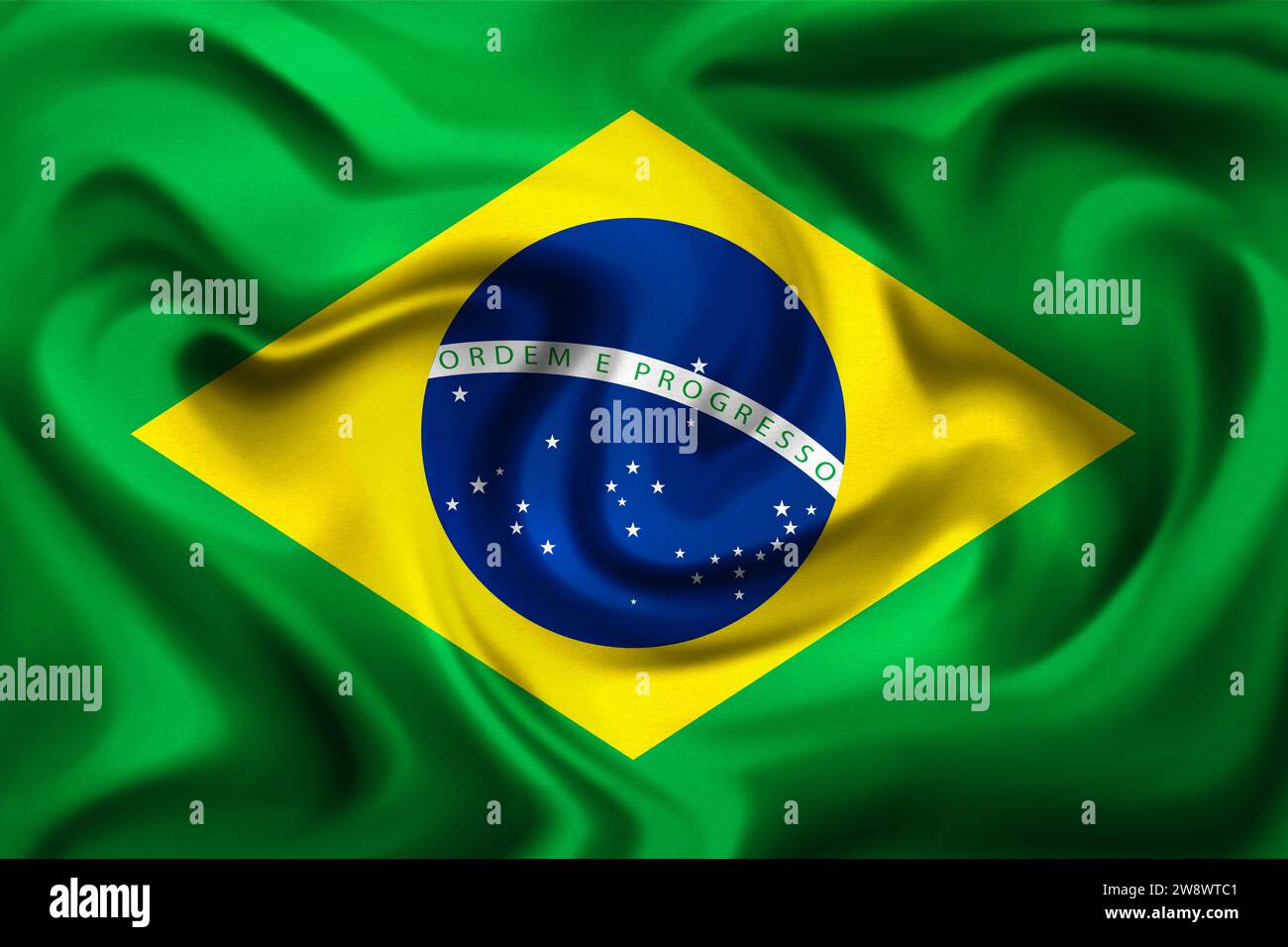 brazil flag Stock Photo