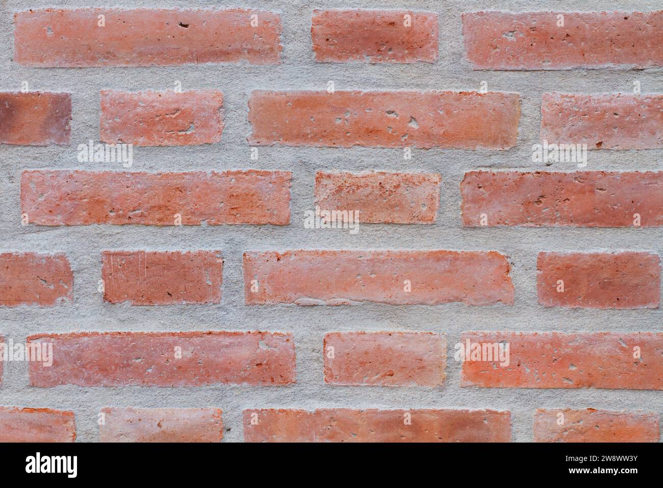 A brick wall in a close up view Stock Photo