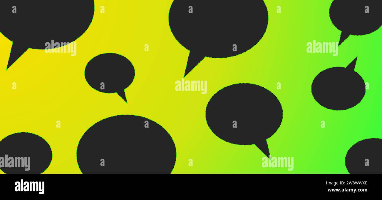GREEN BACKGROUND WITH BLACK BALLOONS Stock Vector
