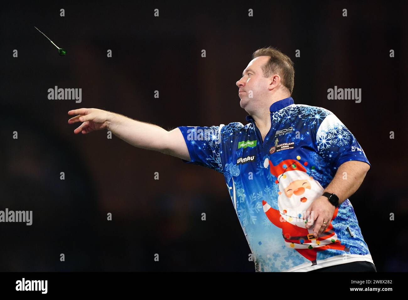 Brendan Dolan in action against Mickey Mansell (not pictured) on day