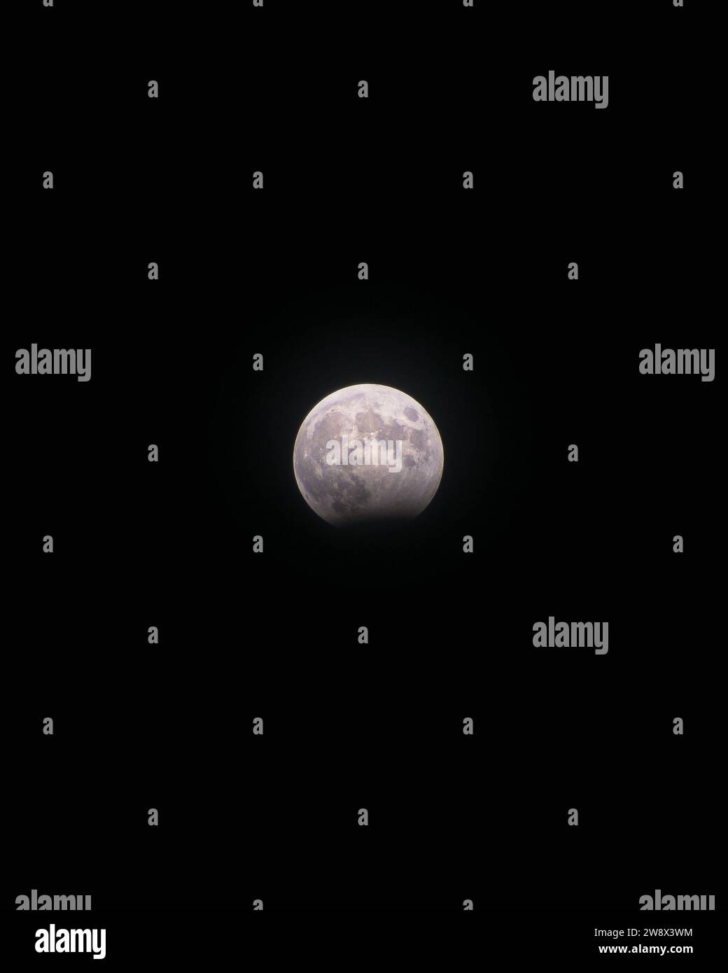 Lunar eclipse of 28 october 2023 Stock Photo