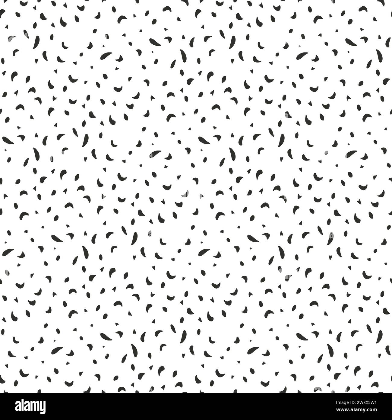 seamless pattern with black dots on white background Stock Vector Image ...