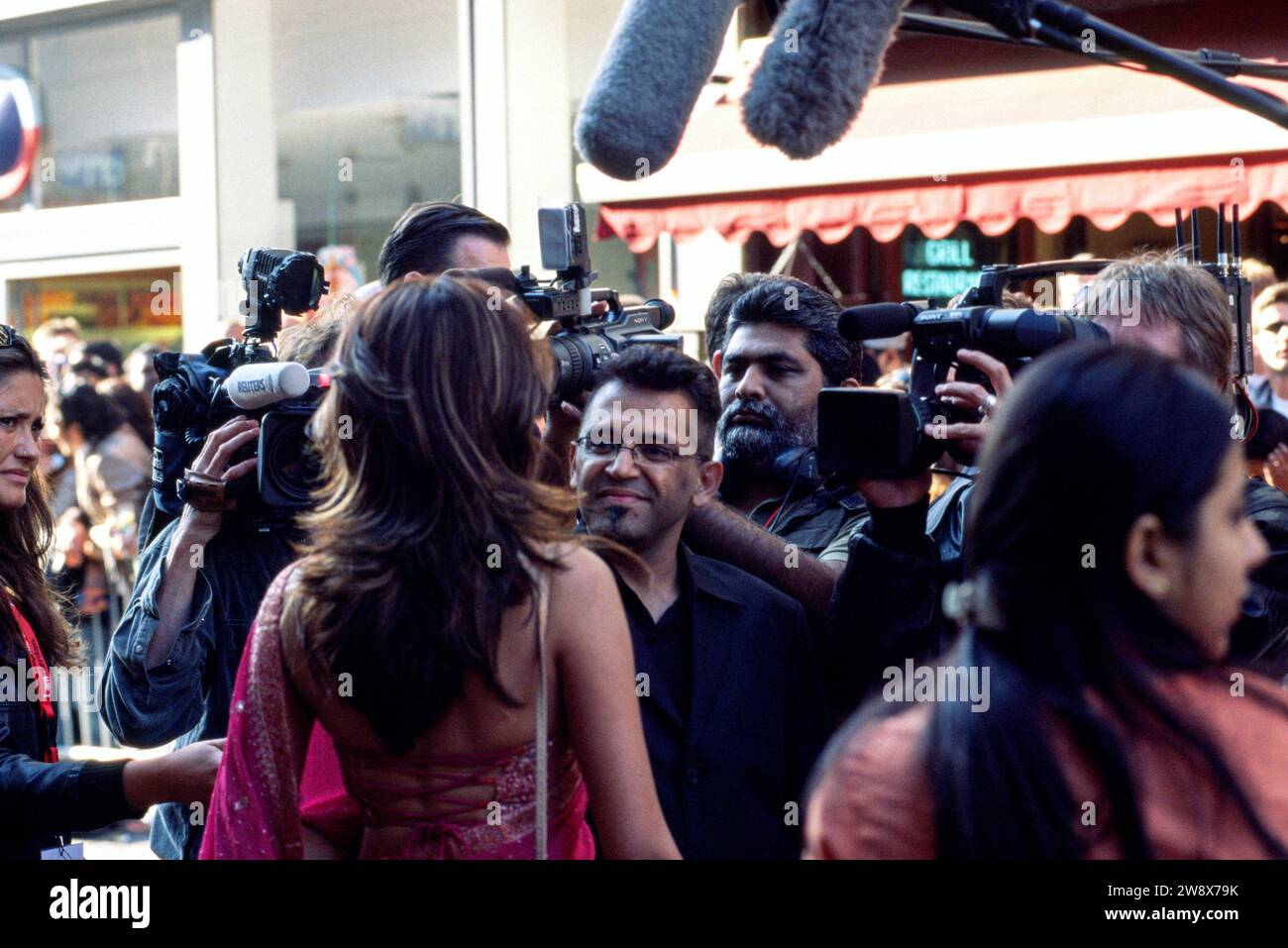 Archival Image. Entertainment - Amsterdam The Netherlands 9th June 2005. The creme de la creme of Indian cinema descend on Amsterdam for the IIFA Awards weekend. Outside the Tuschinski cinema celebrities arrive for the Red Carpet premiere of the film Parineeta. Bollywood, celebrity, celebrities, actor, actors, actress, International Indian Film Awards, stars, nederland, holland Stock Photo