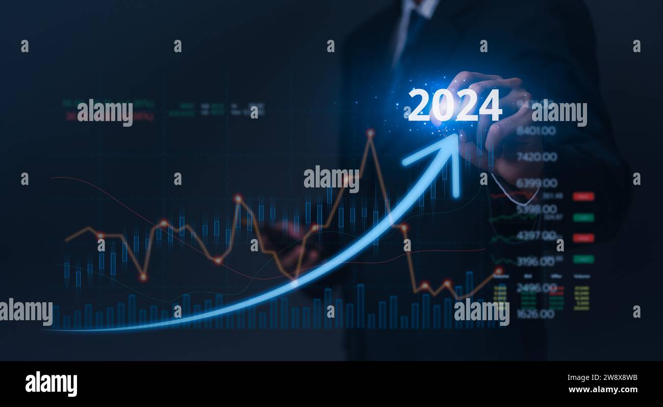 increase arrow finance 2024 graph stock market investment strategy