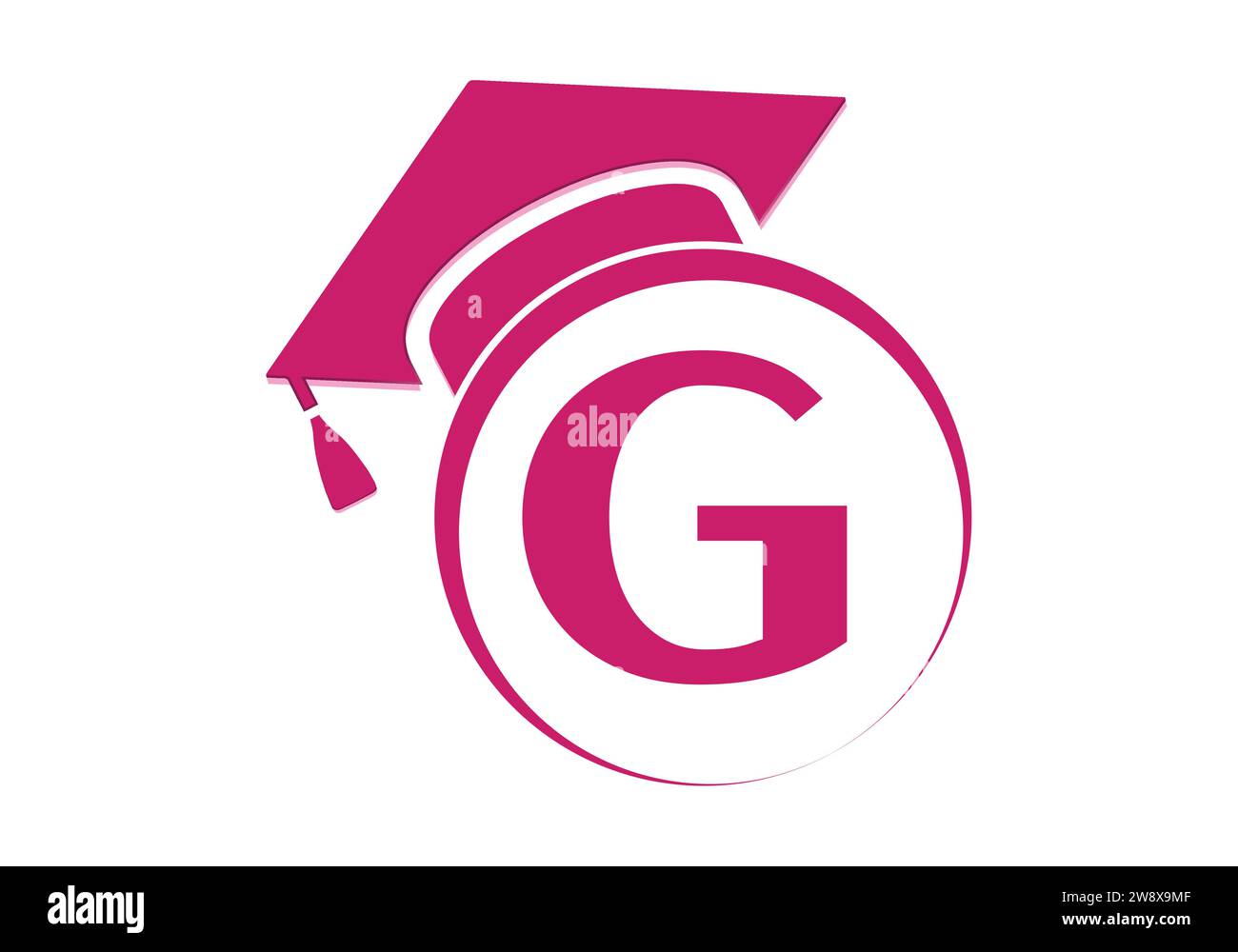 Letter G Education and graduation Logo Design Vector Template. Stock Vector