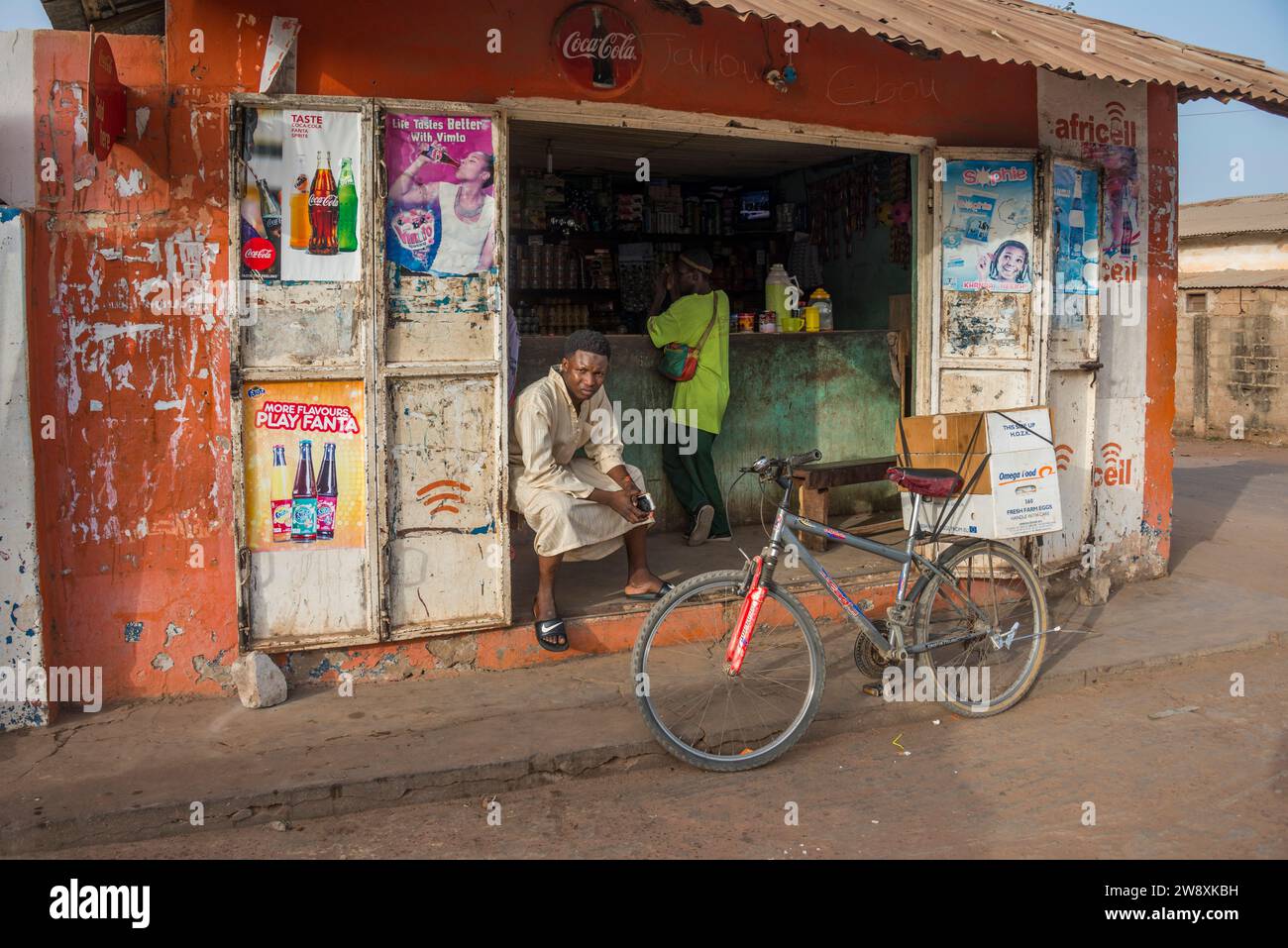 Grocery store in a neighborhood of Serekunda, Gambia Stock Photo - Alamy